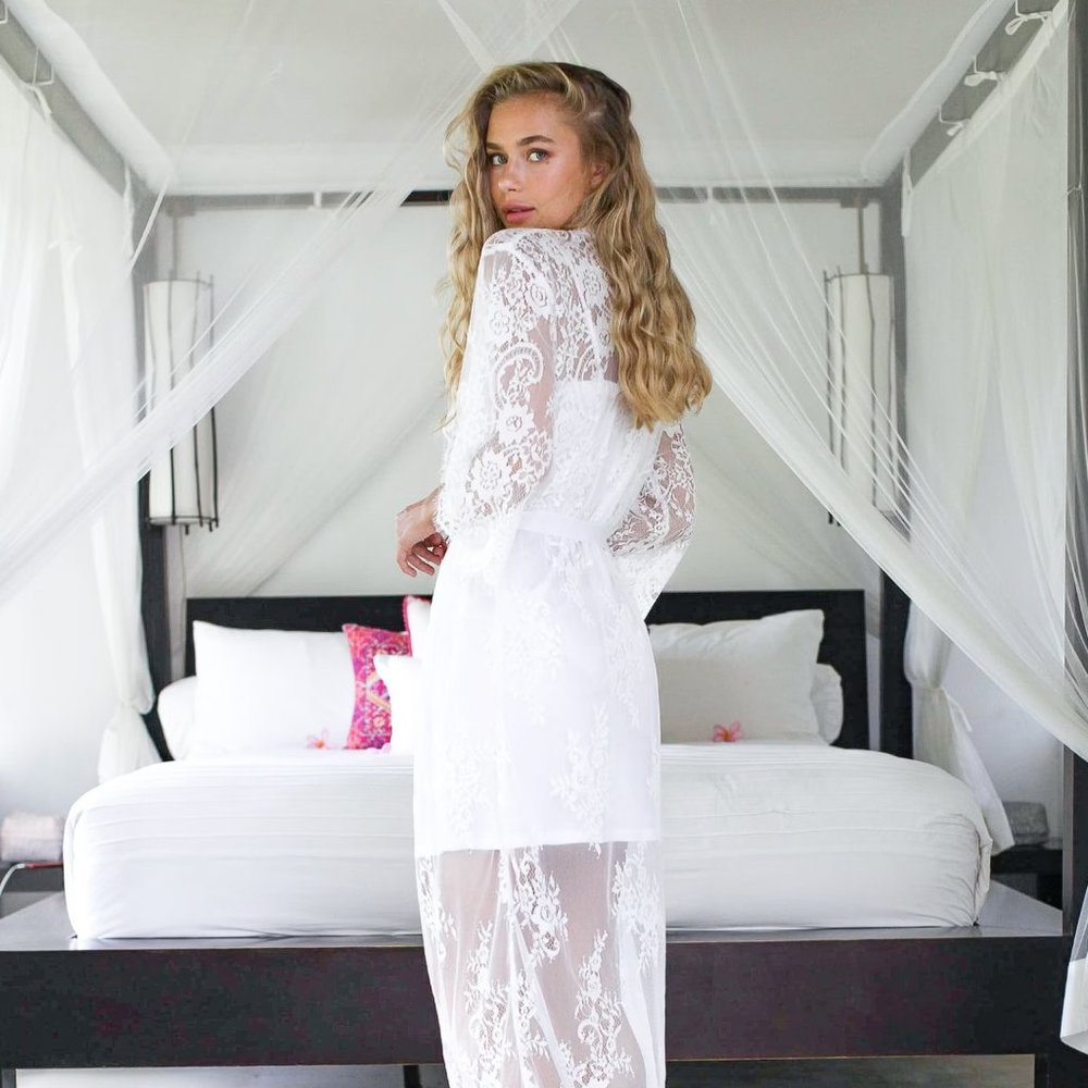 Lace Bridal Robe
